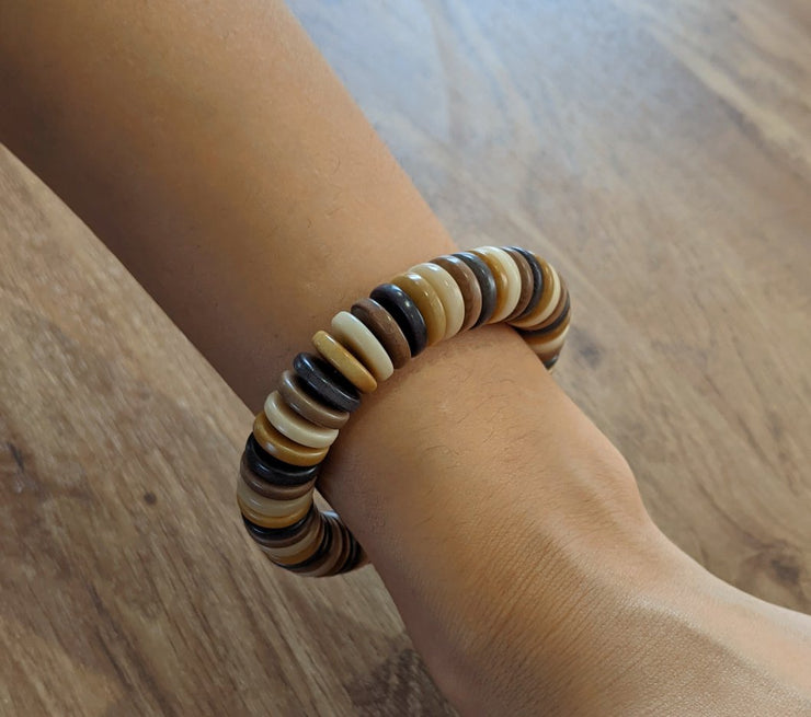 Zebra Bracelet in Earth Colours