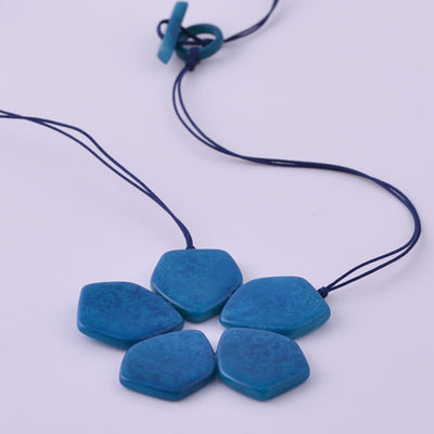 Pentaflor Necklace in Blue