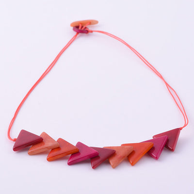 Triaguzo Necklace in Sunset