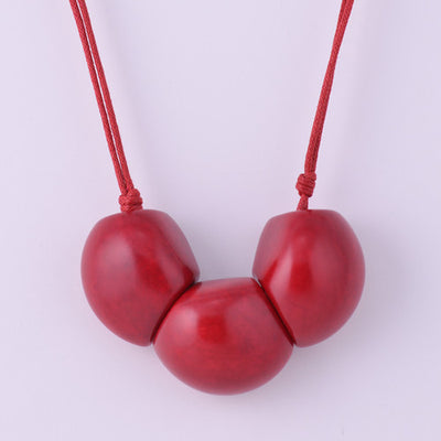 Bab Necklace in Red